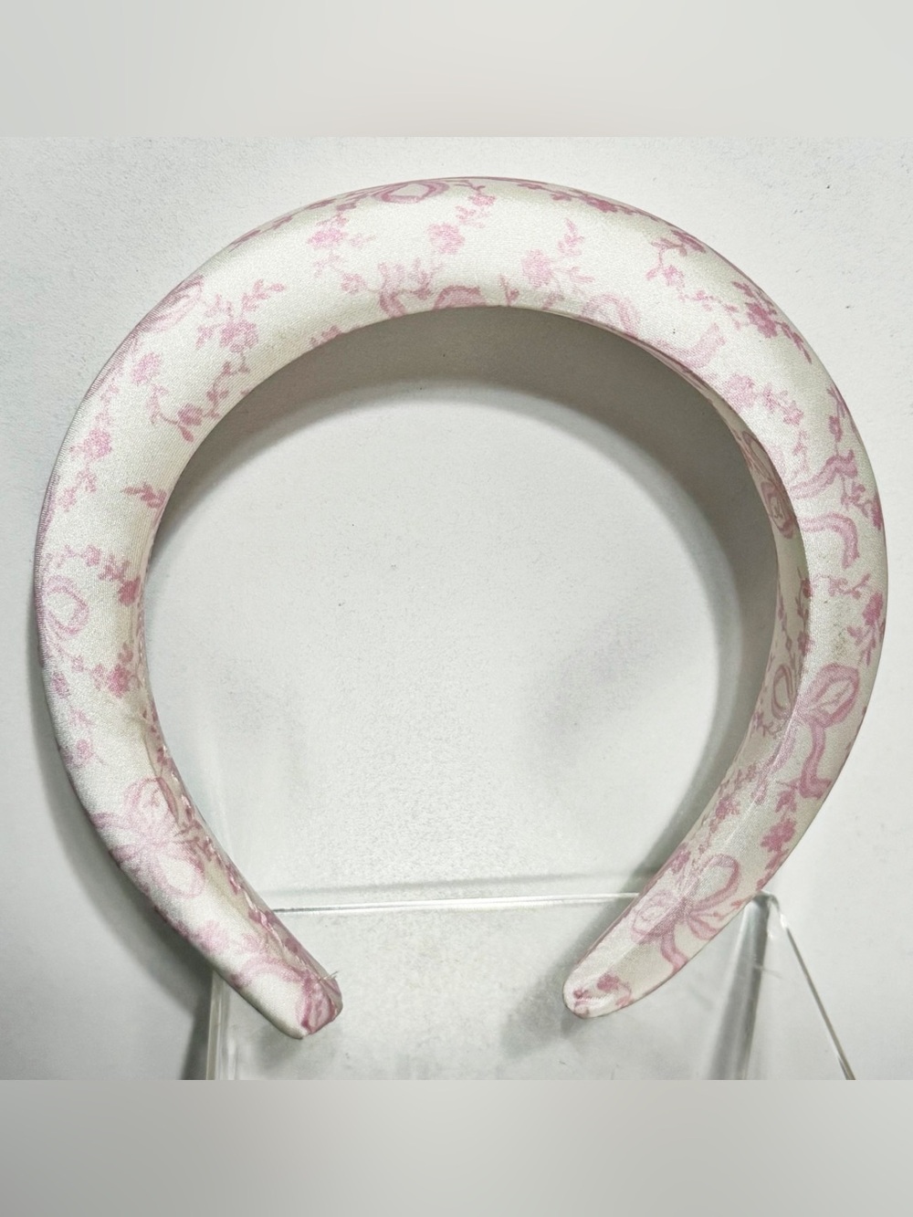 LoveShackFancy x Goody Padded Satin Headband - Coquette Bow (Pink Bows) - NWOT